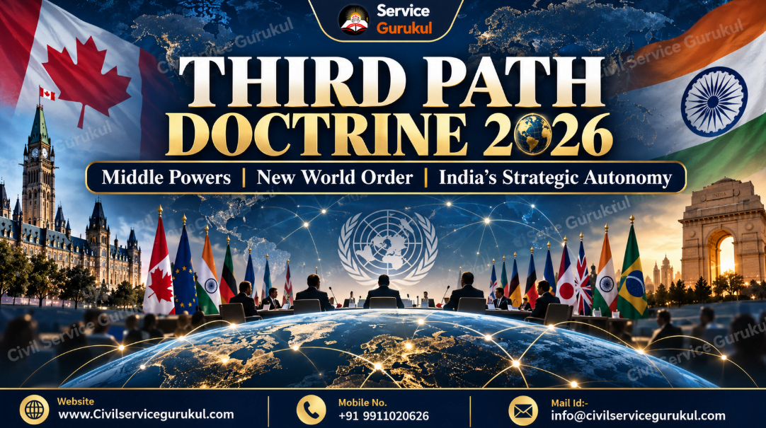 Third Path Doctrine 2026: Carney, Middle Powers & UPSC PYQs