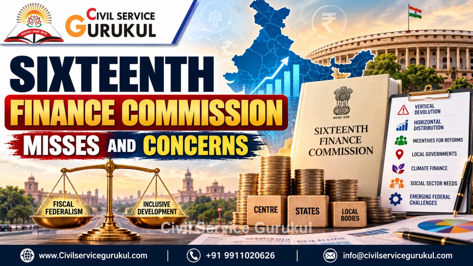 16th Finance Commission: Concerns – UPSC 2027