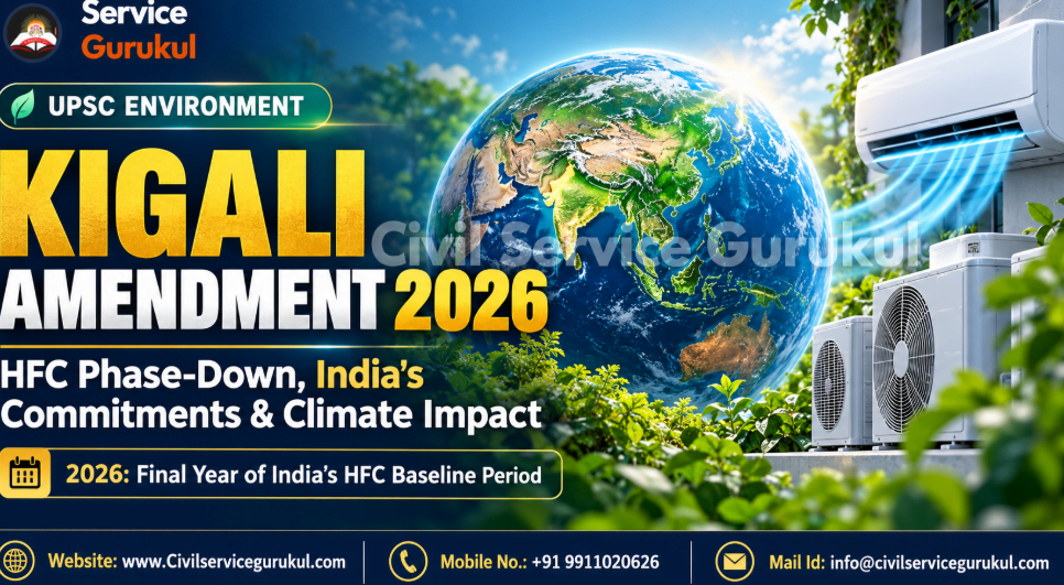 Kigali Amendment 2026: India’s HFC Phase-Down | UPSC