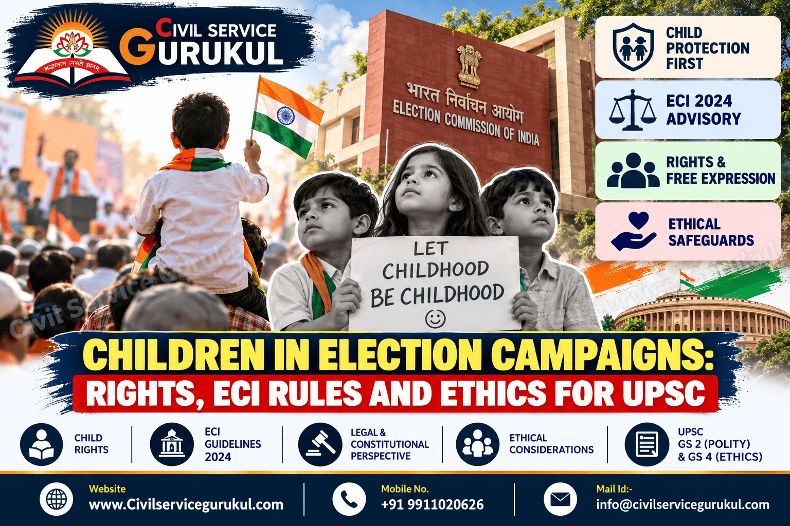 Children in Election Campaigns: ECI Rules, Child Rights and UPSC Notes 2026