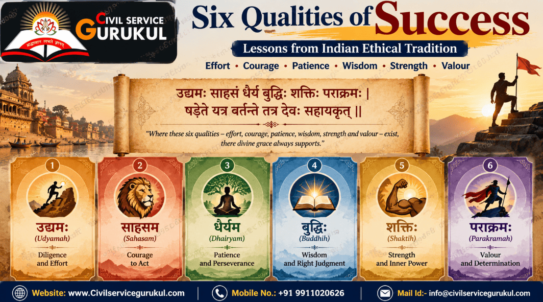 Six Qualities of Success: Lessons from Indian Ethical Tradition
