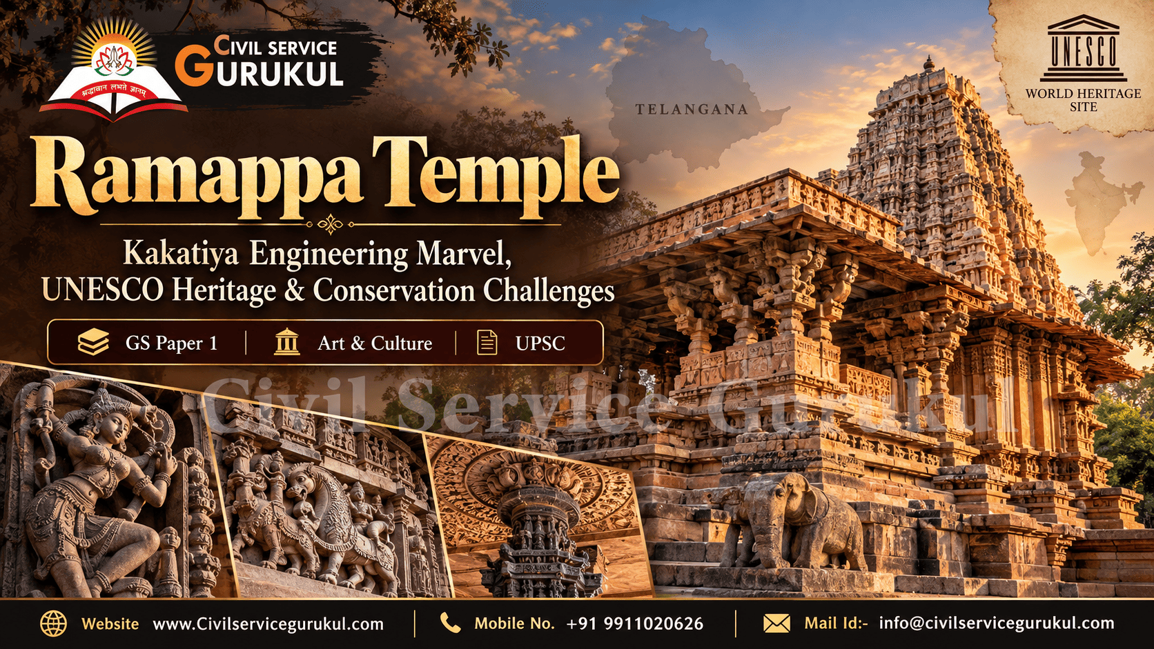 Ramappa Temple: Kakatiya Engineering Marvel, UNESCO Heritage & Conservation Challenges
