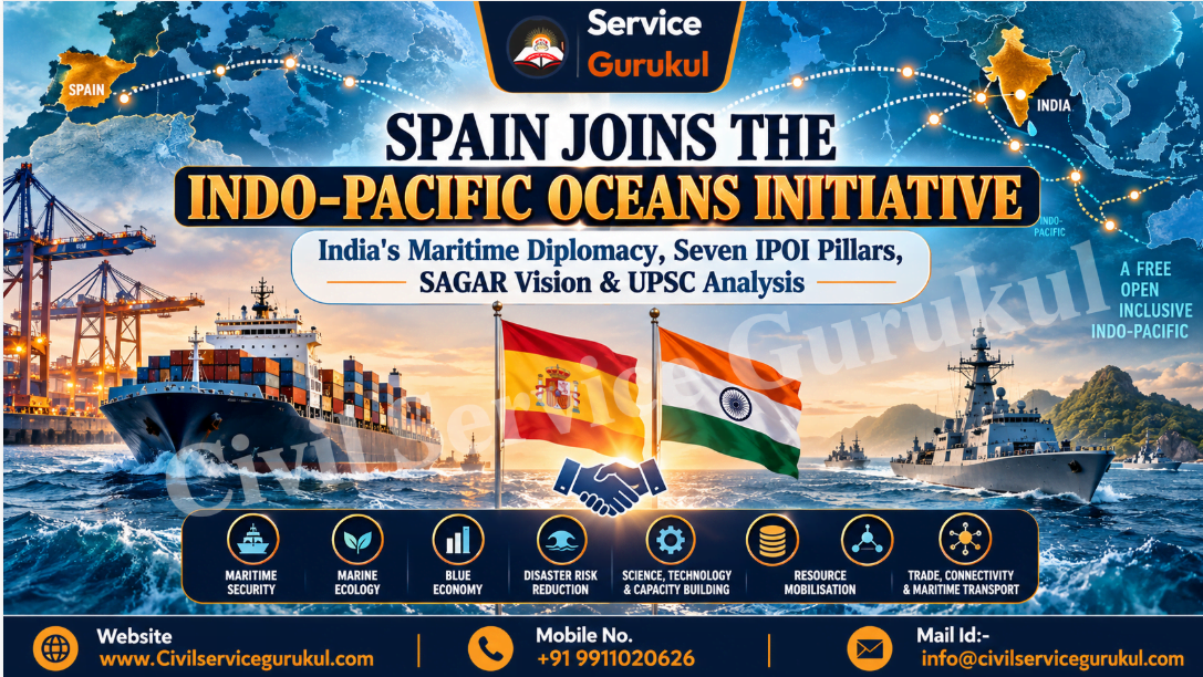 Spain Joins IPOI 2026: India's Maritime Strategy | UPSC