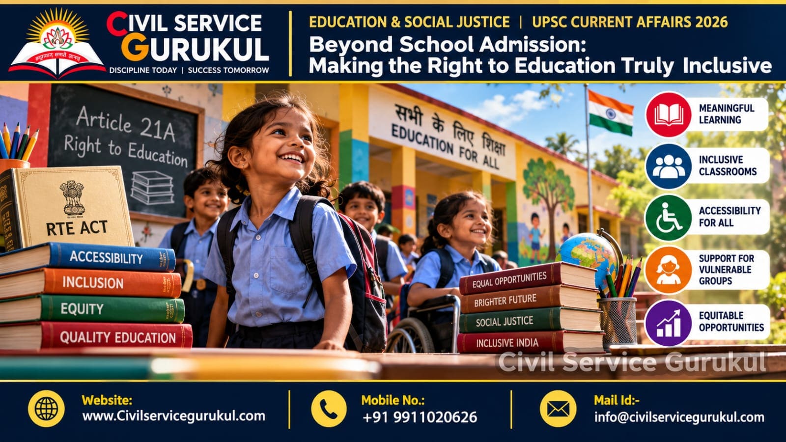 Right to Education 2026: Inclusive Education for UPSC