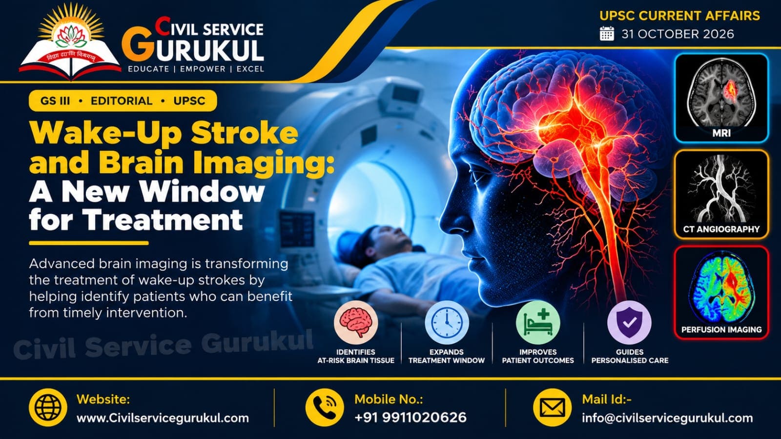 Wake-Up Stroke 2026: Brain Imaging & UPSC Analysis