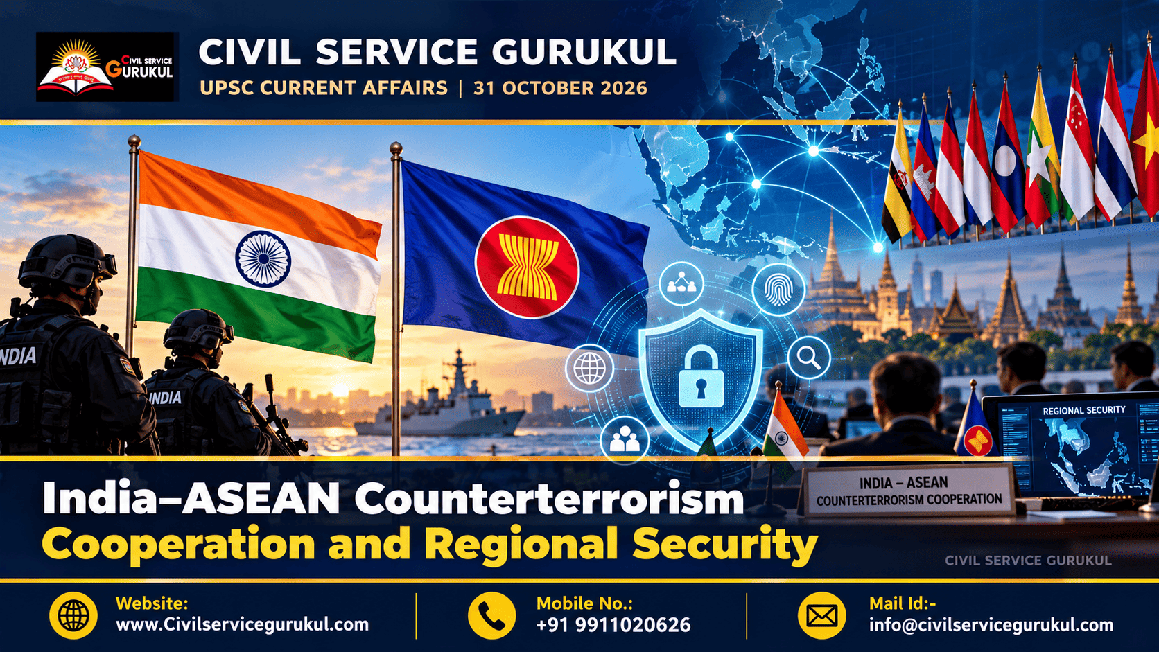 India–ASEAN Counterterrorism Cooperation 2026 | UPSC