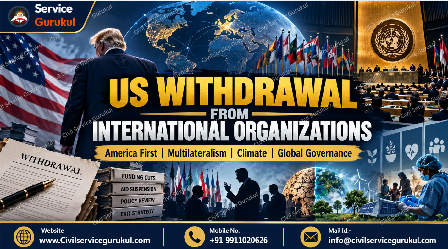 US Withdrawal from 66 International Organisations 2026 | UPSC